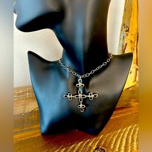 .925 Sterling Filigree Cross Pendant